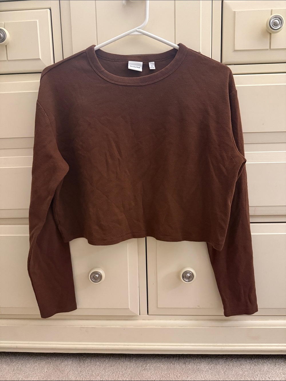 Sunday Best Brown Waffle Top